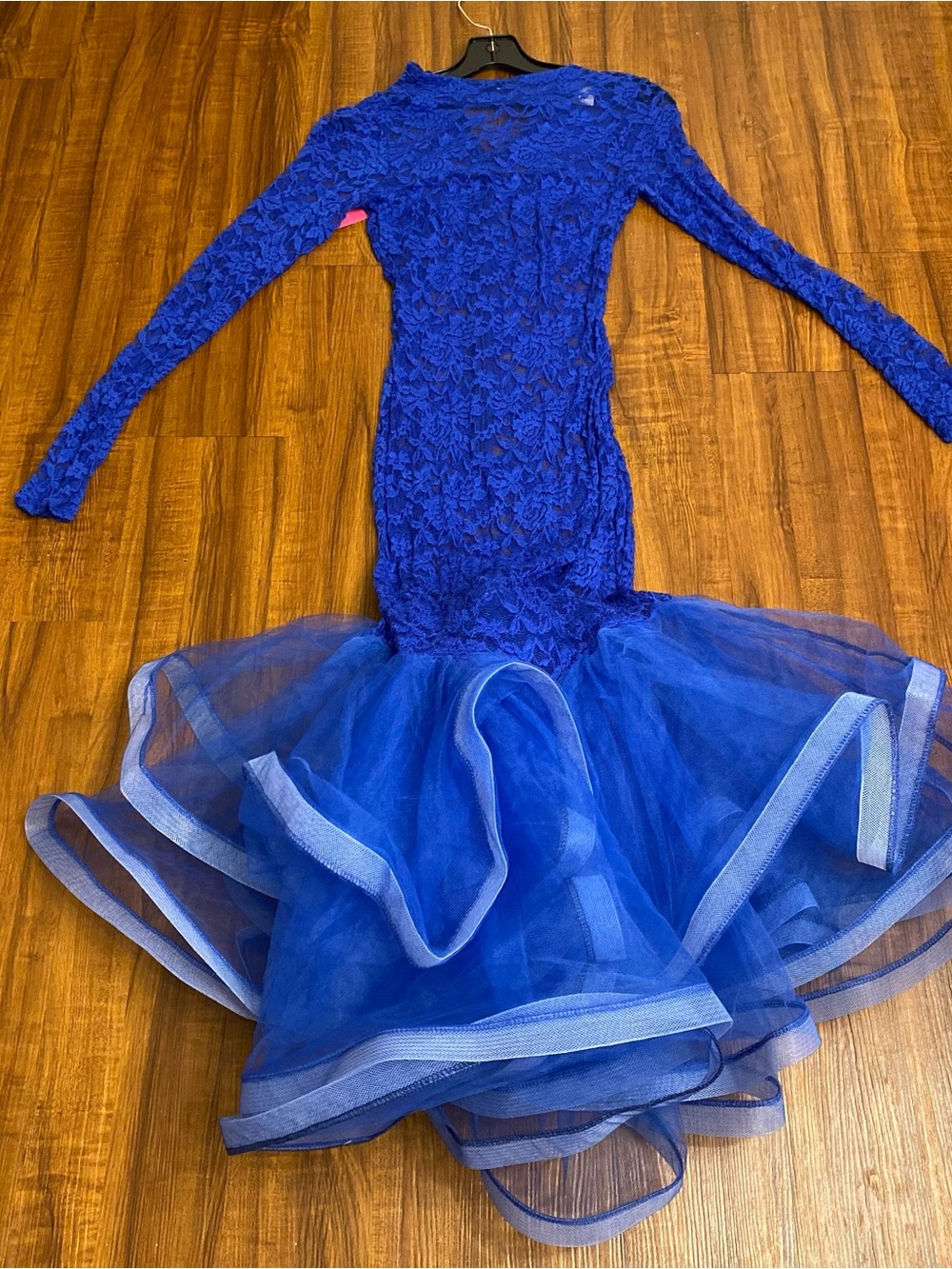 New Ladies Royal Blue Lace Mermaid  Dress